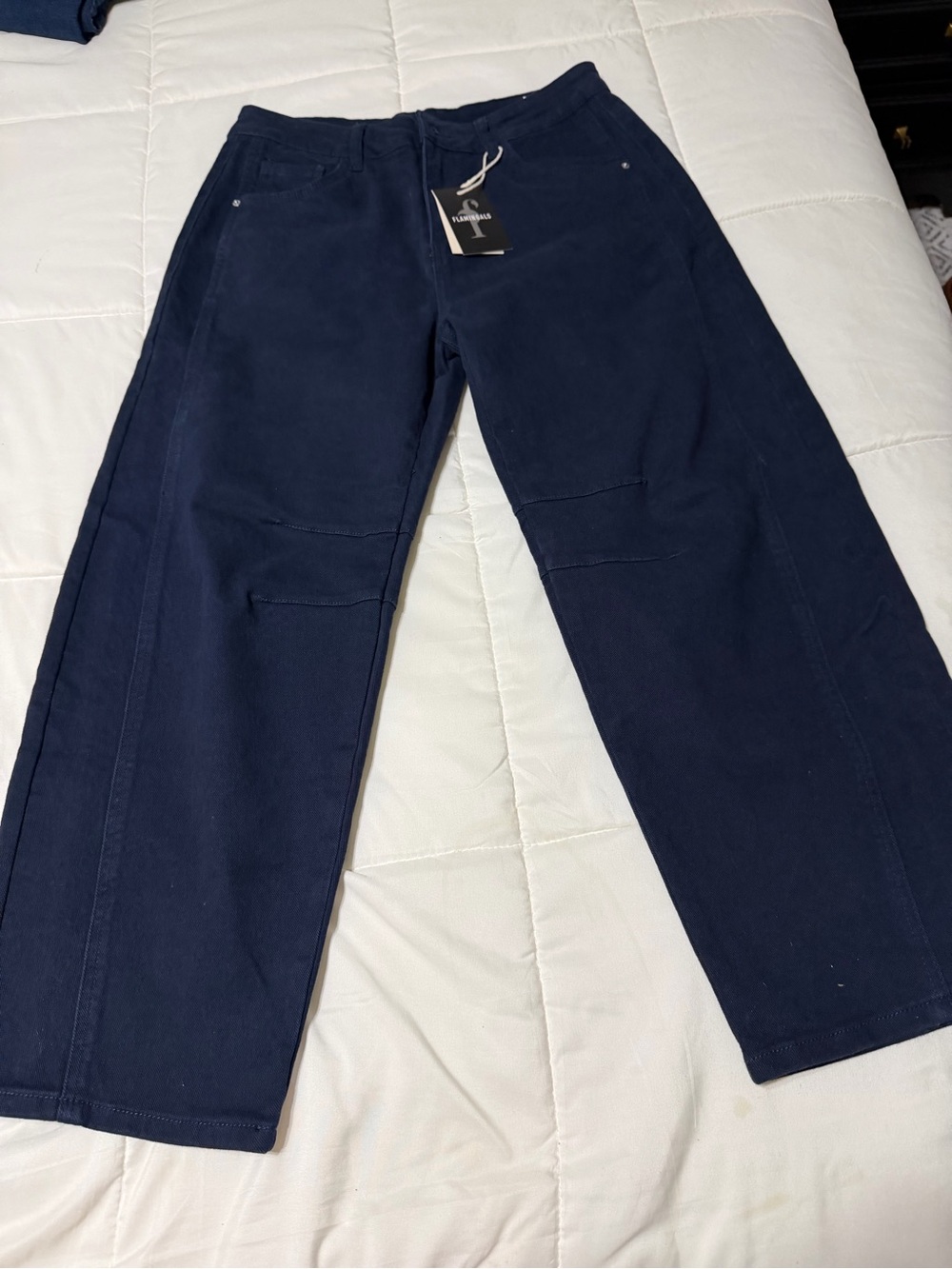 Flamingals Women’s  Straight-Leg Barrel jeans